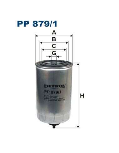 Filtro combustible Filtron PP 879/1 - FILTRO DE COMBUSTIBLE FILTRON