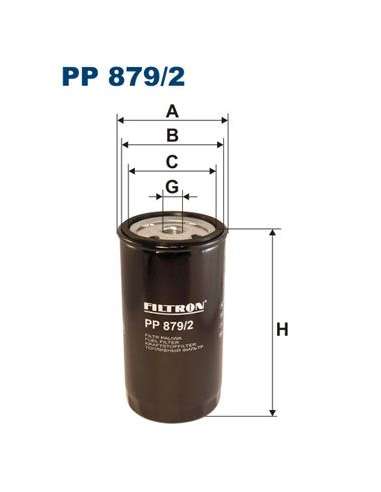Filtro combustible Filtron PP 879/2 - FILTRO DE COMBUSTIBLE FILTRON