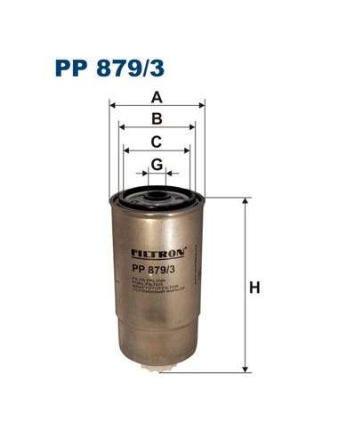 Filtro combustible Filtron PP 879/3 - FILTRO DE COMBUSTIBLE FILTRON