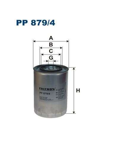 Filtro combustible Filtron PP 879/4 - FILTRO DE COMBUSTIBLE FILTRON