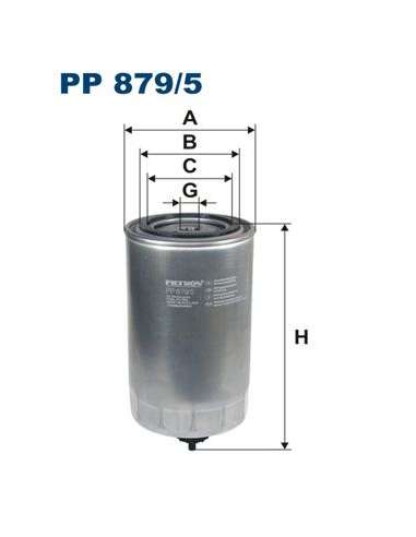 Filtro combustible Filtron PP 879/5 - FILTRO DE COMBUSTIBLE FILTRON