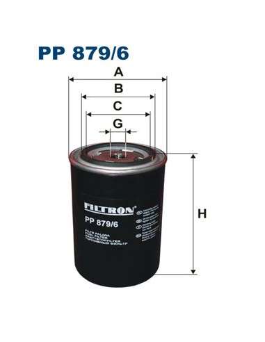 Filtro combustible Filtron PP 879/6 - FILTRO DE COMBUSTIBLE FILTRON