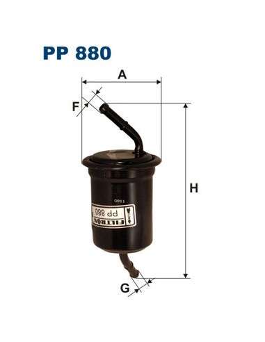 Filtro combustible Filtron PP 880 - FILTRO DE COMBUSTIBLE FILTRON