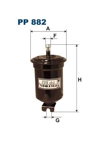 Filtro combustible Filtron PP 882 - FILTRO DE COMBUSTIBLE