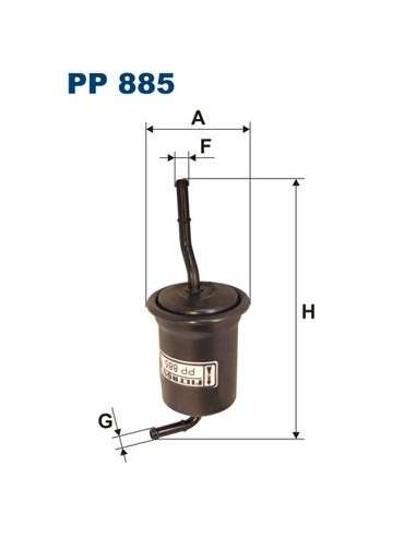 Filtro combustible Filtron PP 885 - FILTRO COMBUSTIBLE FILTRON