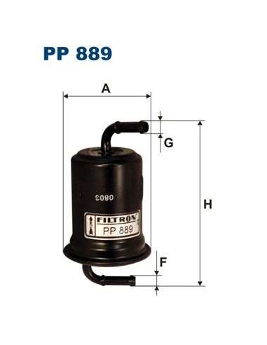 Filtro combustible Filtron PP 889 - FILTRO COMBUSTIBLE FILTRON