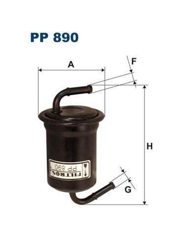 Filtro combustible Filtron PP 890 - FILTRO DE COMBUSTIBLE