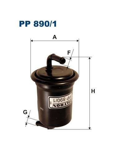 Filtro combustible Filtron PP 890/1 - FILTRO DE COMBUSTIBLE FILTRON