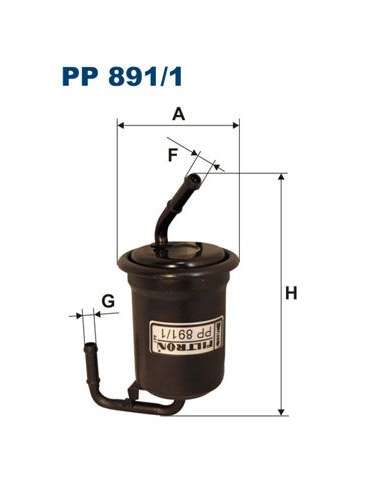 Filtro combustible Filtron PP 891/1 - FILTRO COMBUSTIBLE FILTRON
