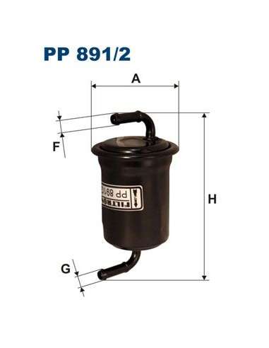 Filtro combustible Filtron PP 891/2 - FILTRO DE COMBUSTIBLE