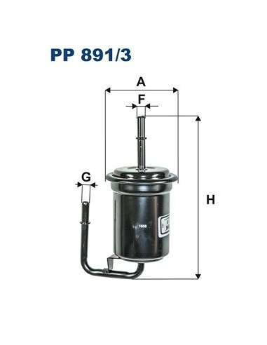 Filtro combustible Filtron PP 891/3 - FILTRO DE COMBUSTIBLE FILTRON