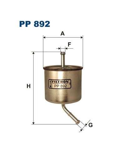 Filtro combustible Filtron PP 892 - FILTRO DE COMBUSTIBLE FILTRON