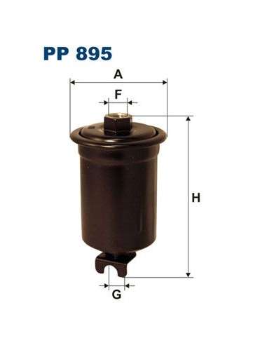 Filtro combustible Filtron PP 895 - FILTRO DE COMBUSTIBLE FILTRON