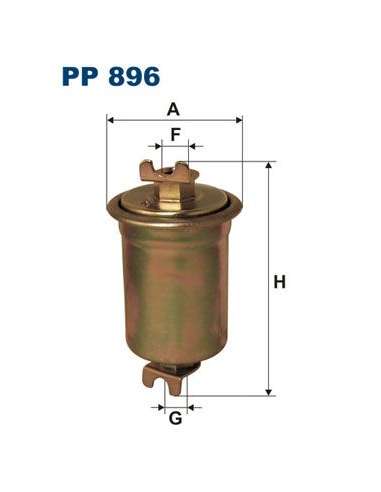 Filtro combustible Filtron PP 896 - FILTRO COMBUSTIBLE FILTRON
