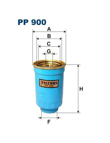 Filtro combustible Filtron PP 900 - FILTRO DE COMBUSTIBLE