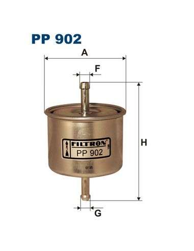 Filtro combustible Filtron PP 902 - FILTRO DE COMBUSTIBLE FILTRON