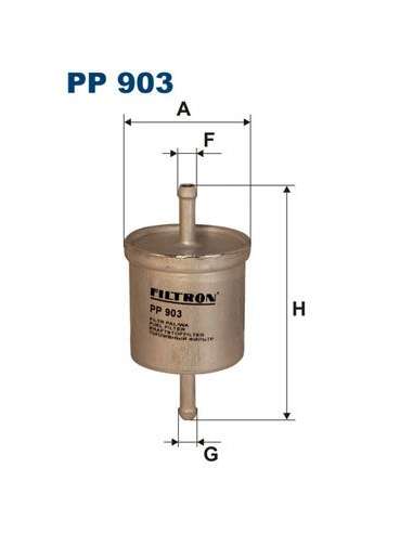 Filtro combustible Filtron PP 903 - FILTRO DE COMBUSTIBLE FILTRON