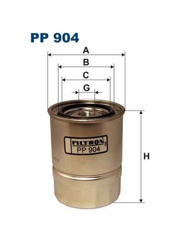 Filtro combustible Filtron PP 904 - FILTRO DE COMBUSTIBLE FILTRON