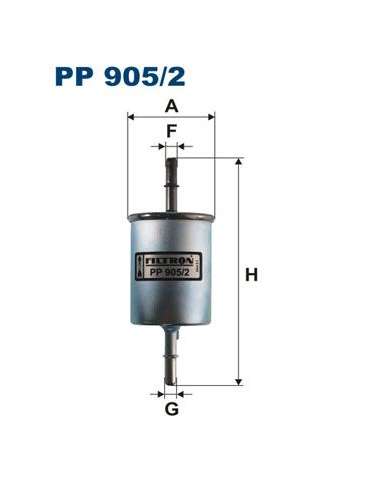 Filtro combustible Filtron PP 905/2 - FILTRO DE COMBUSTIBLE FILTRON