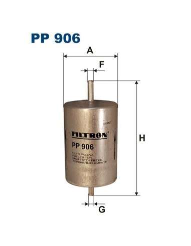 Filtro combustible Filtron PP 906 - FILTRO DE COMBUSTIBLE FILTRON