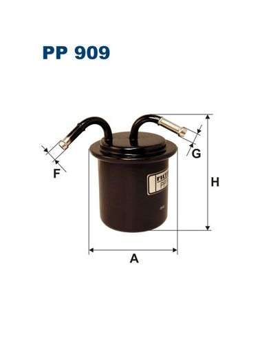 Filtro combustible Filtron PP 909 - FILTRO DE COMBUSTIBLE FILTRON