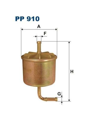 Filtro combustible Filtron PP 910 - FILTRO DE COMBUSTIBLE