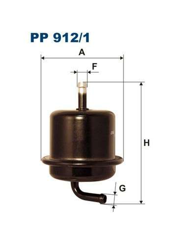 Filtro combustible Filtron PP 912/1 - FILTRO COMBUSTIBLE FILTRON