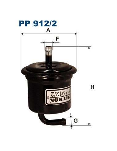 Filtro combustible Filtron PP 912/2 - FILTRO DE COMBUSTIBLE FILTRON