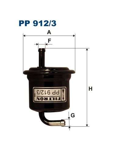 Filtro combustible Filtron PP 912/3 - FILTRO DE COMBUSTIBLE FILTRON