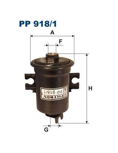Filtro combustible Filtron PP 918/1 - FILTRO DE COMBUSTIBLE FILTRON