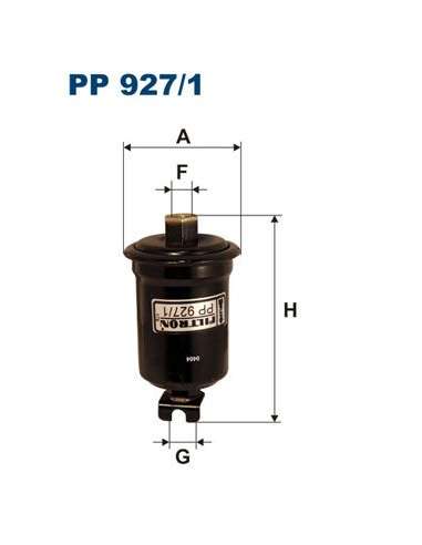 Filtro combustible Filtron PP 927/1 - FILTRO DE COMBUSTIBLE FILTRON