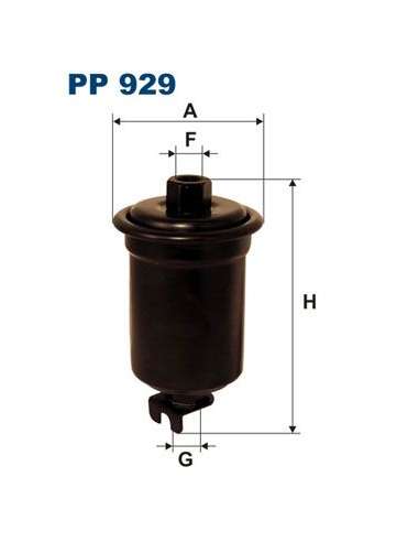 Filtro combustible Filtron PP 929 - FILTRO COMBUSTIBLE