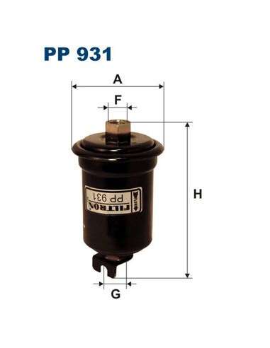 Filtro combustible Filtron PP 931 - FILTRO COMBUSTIBLE