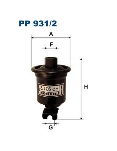 Filtro combustible Filtron PP 931/2 - FILTRO DE COMBUSTIBLE FILTRON