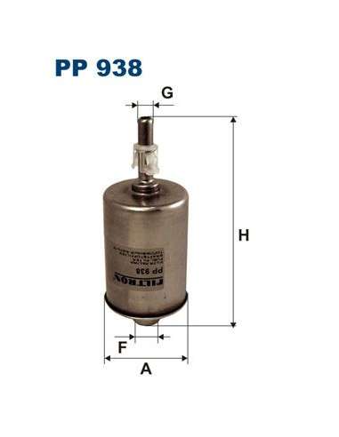 Filtro combustible Filtron PP 938 - FILTRO DE COMBUSTIBLE FILTRON