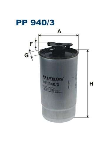 Filtro combustible Filtron PP 940/3 - FILTRO DE COMBUSTIBLE FILTRON