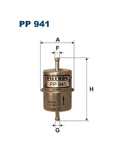 Filtro combustible Filtron PP 941 - FILTRO COMBUSTIBLE