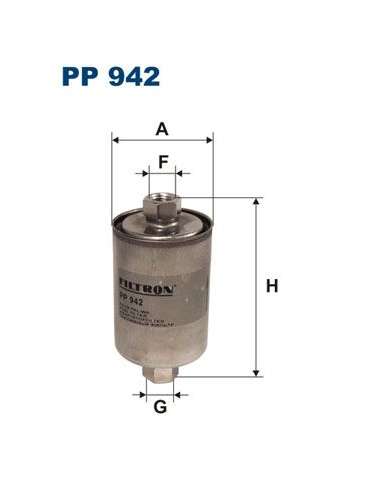 Filtro combustible Filtron PP 942 - FILTRO DE COMBUSTIBLE FILTRON