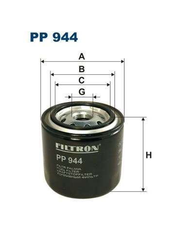 Filtro combustible Filtron PP 944 - FILTRO DE COMBUSTIBLE FILTRON