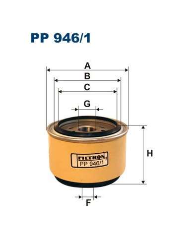 Filtro combustible Filtron PP 946/1 - FILTRO DE COMBUSTIBLE FILTRON