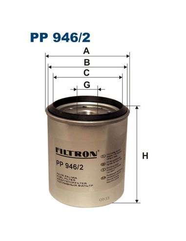 Filtro combustible Filtron PP 946/2 - FILTRO DE COMBUSTIBLE FILTRON