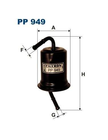 Filtro combustible Filtron PP 949 - FILTRO COMBUSTIBLE FILTRON