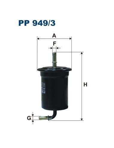 Filtro combustible Filtron PP 949/3 - FILTRO DE COMBUSTIBLE FILTRON