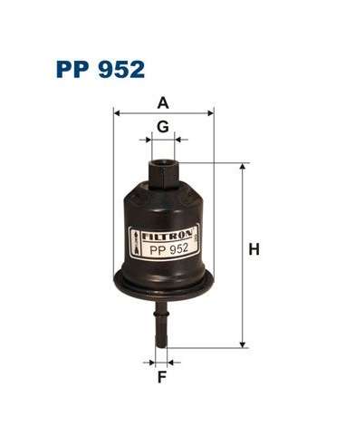 Filtro combustible Filtron PP 952 - FILTRO DE COMBUSTIBLE FILTRON