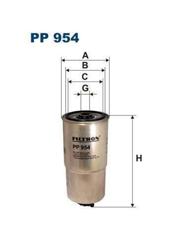 Filtro combustible Filtron PP 954 - FILTRO DE COMBUSTIBLE FILTRON