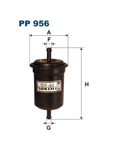 Filtro combustible Filtron PP 956 - FILTRO DE COMBUSTIBLE FILTRON