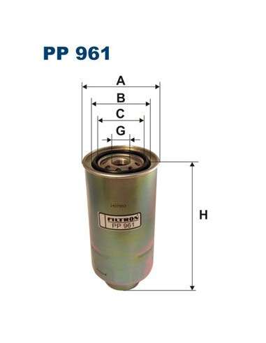Filtro combustible Filtron PP 961 - FILTRO DE COMBUSTIBLE