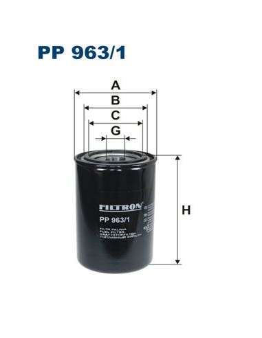 Filtro combustible Filtron PP 963/1 - FILTRO DE COMBUSTIBLE FILTRON