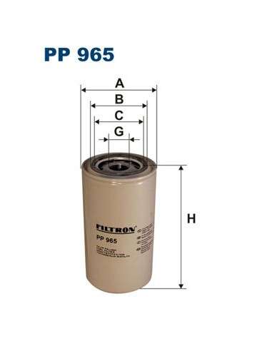 Filtro combustible Filtron PP 965 - FILTRO DE COMBUSTIBLE FILTRON