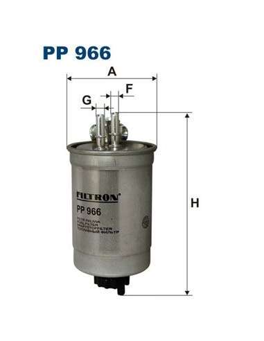 Filtro combustible Filtron PP 966 - FILTRO DE COMBUSTIBLE FILTRON